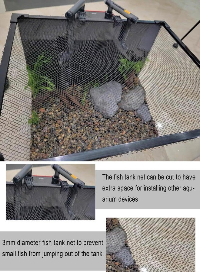 NestBasics Magnetic Aquarium Anti-Jumping net Cover mesh to Protect Fish Jumping Out of Fish Tank - Image 5